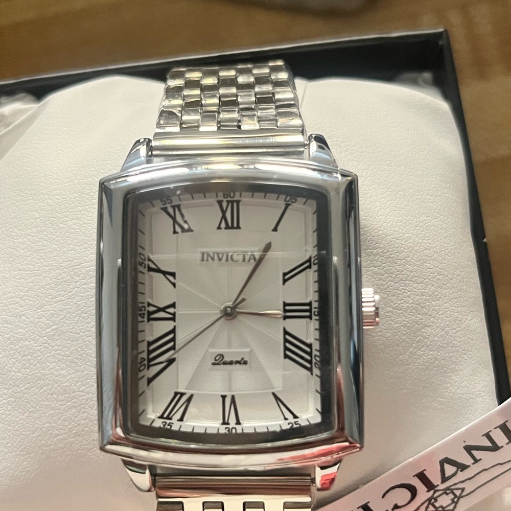 Invicta Silver Watch with Roman Numerals